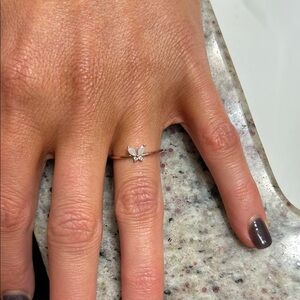 Dainty butterfly ring